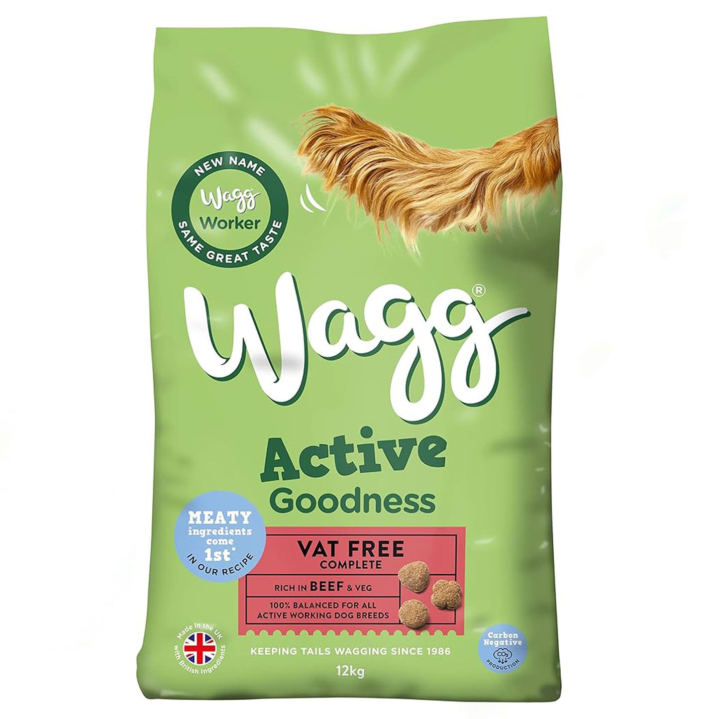 Wagg Active Goodness Beef, 12kg