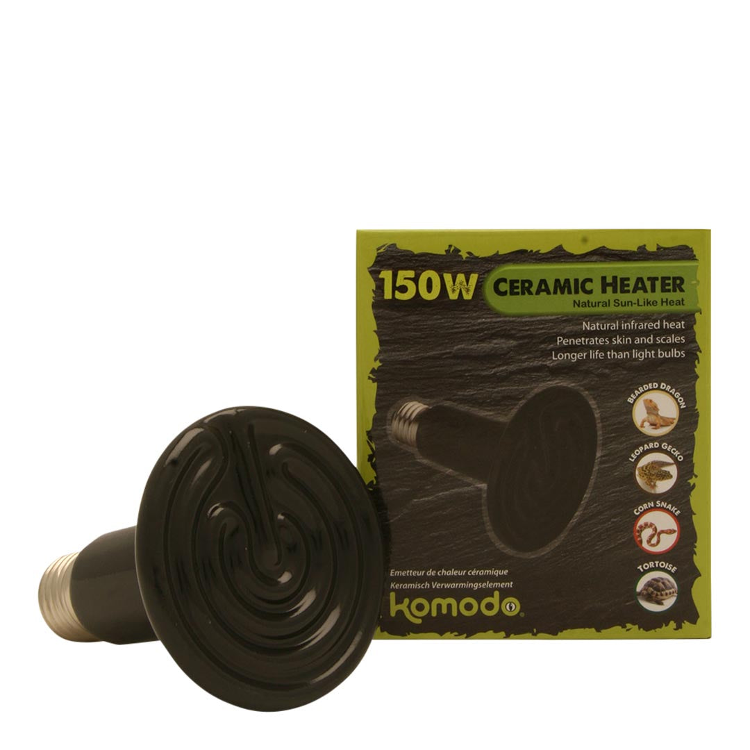 Komodo Ceramic Heat Emitter Black 50/100/150W