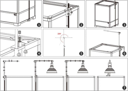 Double Dome Lamp Bracket