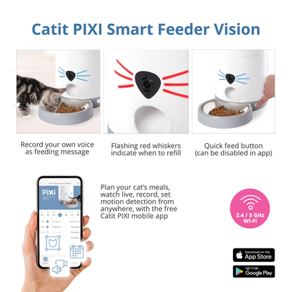 Catit PIXI Vision Smart Dry Cat Food Feeder