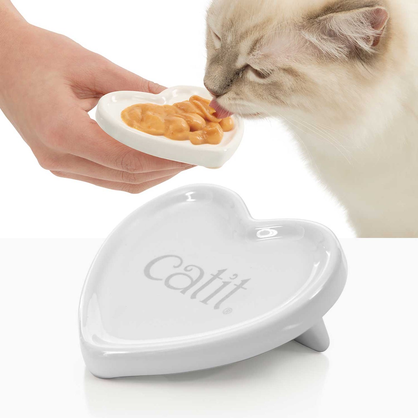 Catit Creamy Heart Dish