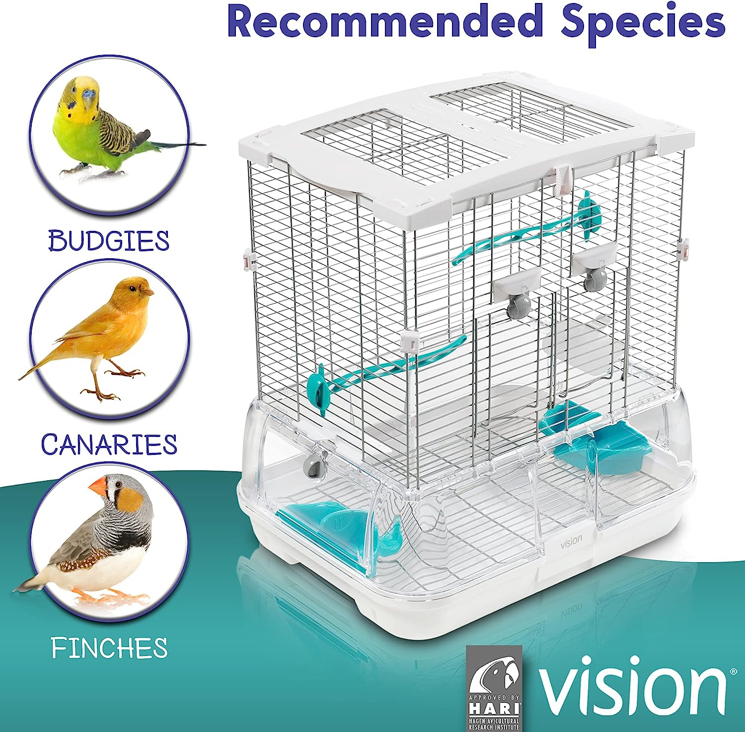 Vision Bird Cage S01 Small Regular (18.7 x14.6 x20 inches)