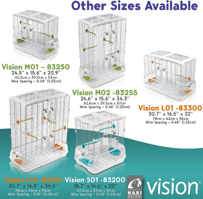 Vision Bird Cage S01 Small Regular (18.7 x14.6 x20 inches)