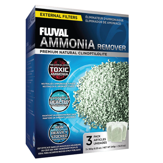 Fluval Ammonia Remover - 3 x 180 g (6.3 oz)