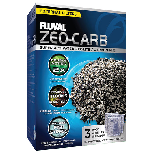 Fluval Zeo-Carb - 3 x 150 g (5.29 oz)