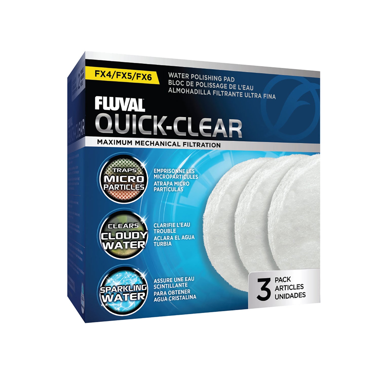 Fluval FX2/FX4/FX5/FX6 Quick-Clear - 3 pack