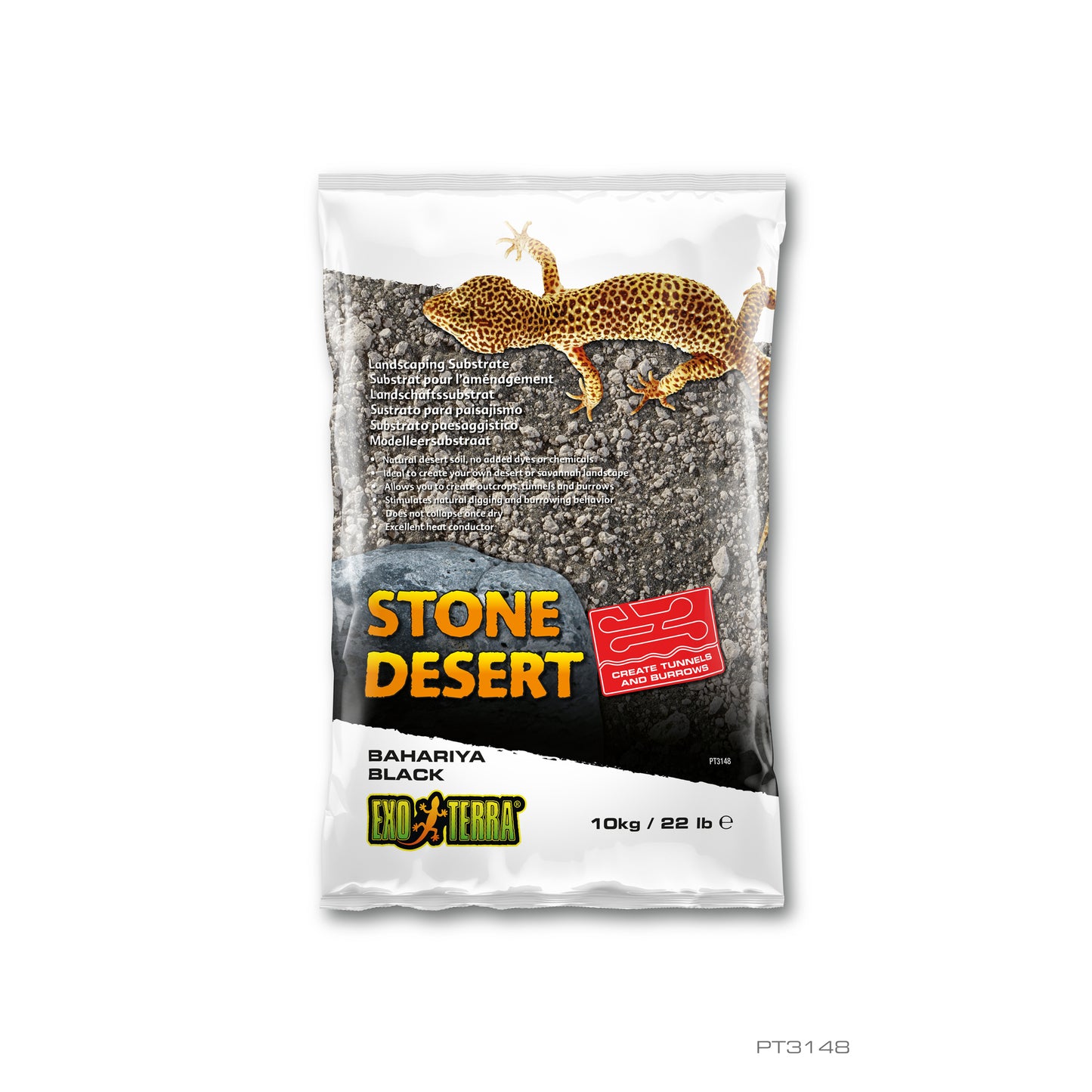 Exo Terra Stone Desert Substrate - Bahariya Black - 10 kg