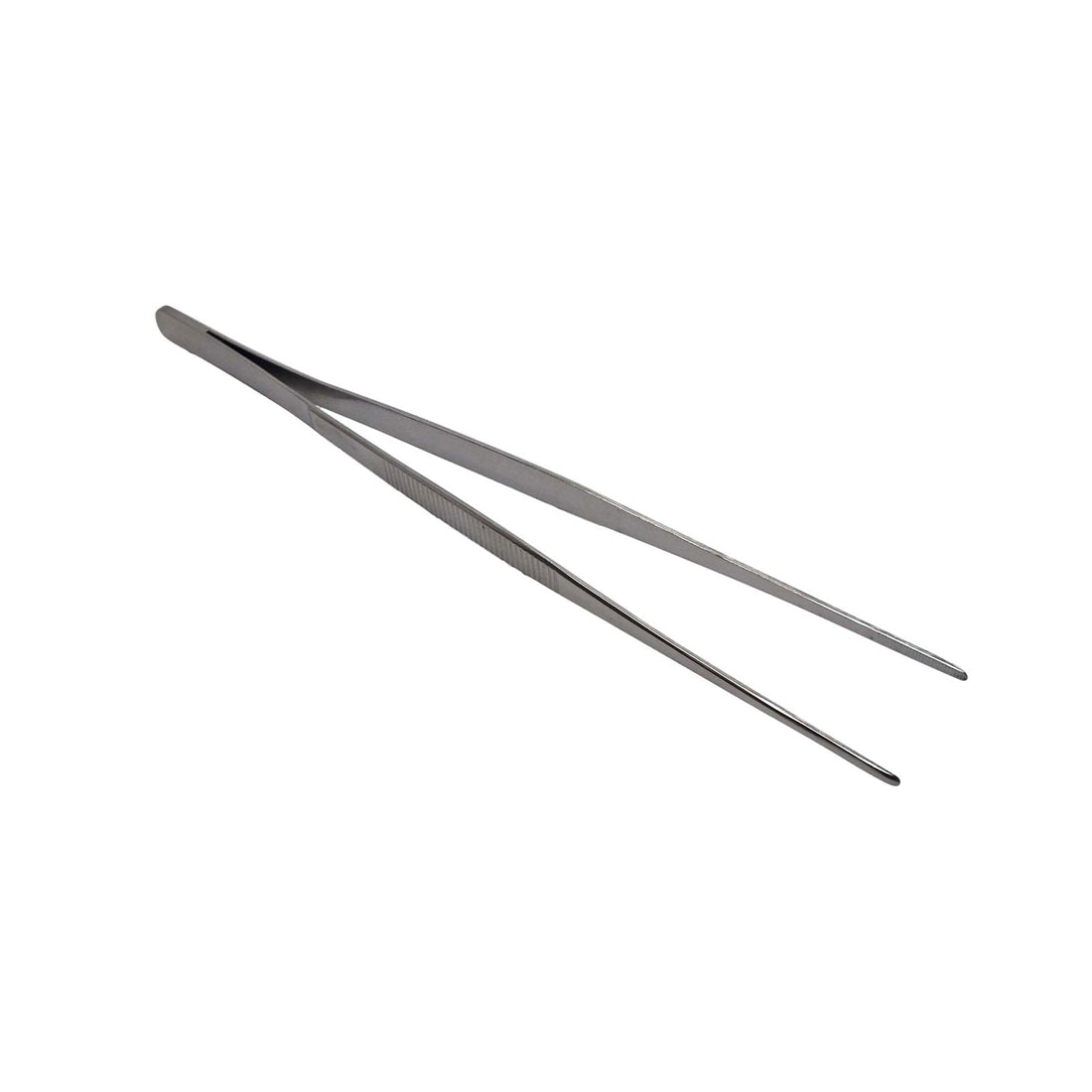 Livefood Stainless Steel Tweezers Straight 200mm (8") Bulk Buy x12