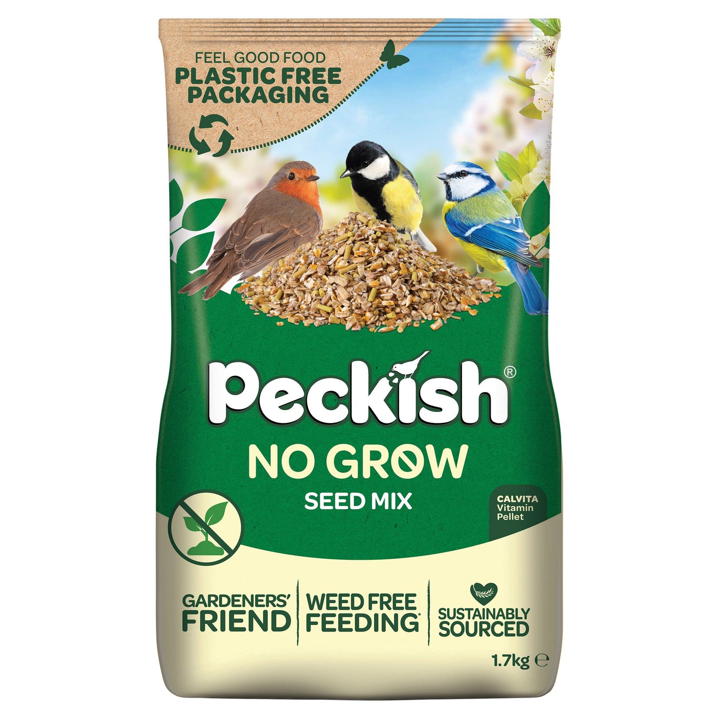 Peckish - No Grow Seed Mix For Wild Birds 1.7kg