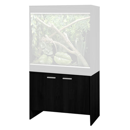 VivExotic Repti Home Arboreal Vivarium Medium Black and Cabinet