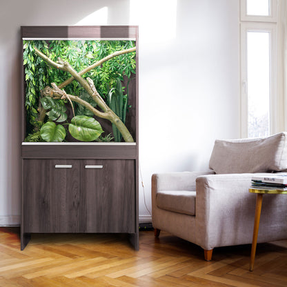 VivExotic Repti Home Arboreal Vivarium Medium Grey and Cabinet