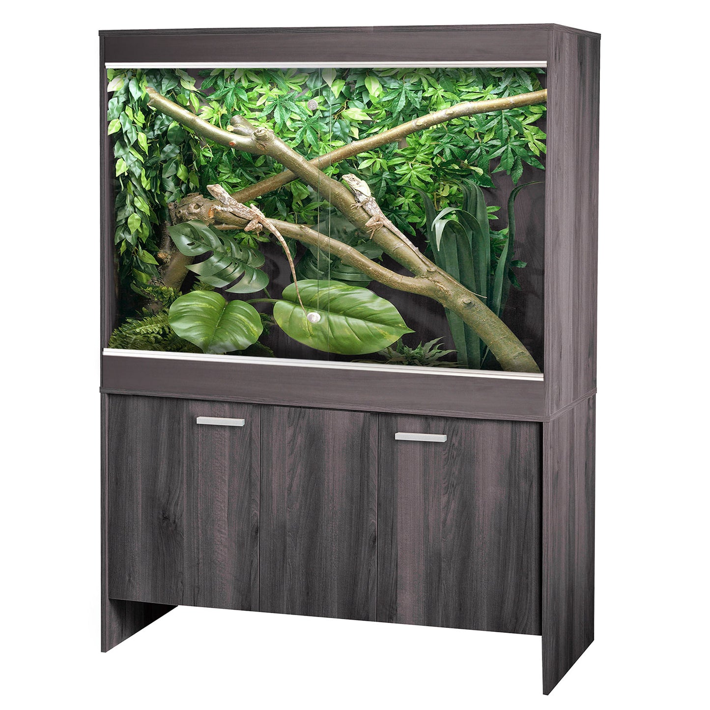 VivExotic Repti Home Maxi Arboreal Vivarium Large Grey and Cabinet