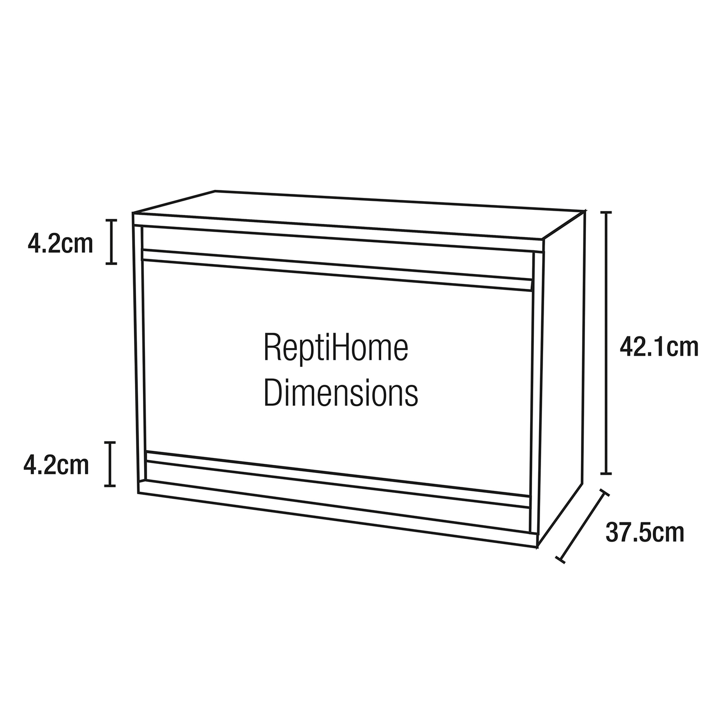 Vivexotic Repti-home Large Vivarium Grey