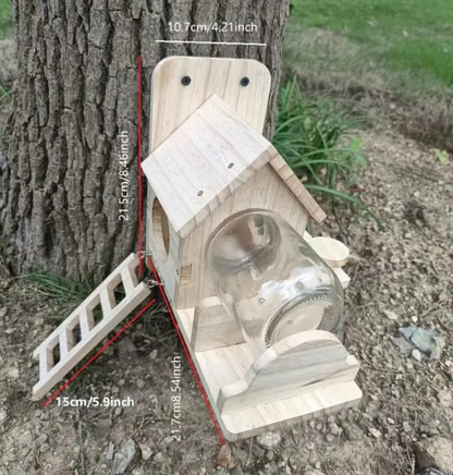 Mason Jar Squirrel Feeder