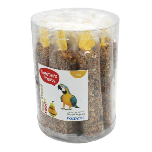 Tweeters Treats Seed Stick Fruity - Parrots - 12Pcs