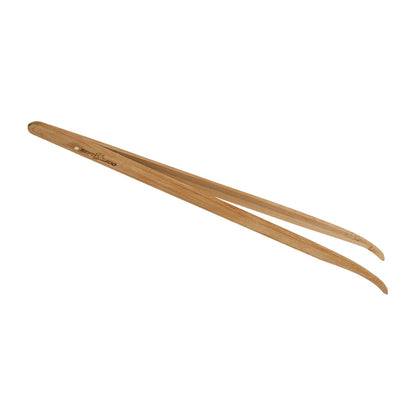 Livefood Stainless Bamboo Tweezers Curve 280mm (11") Bulk Buy x12