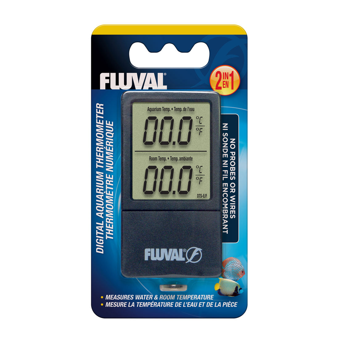 Fluval 2-in-1 Digital Aquarium Thermometer