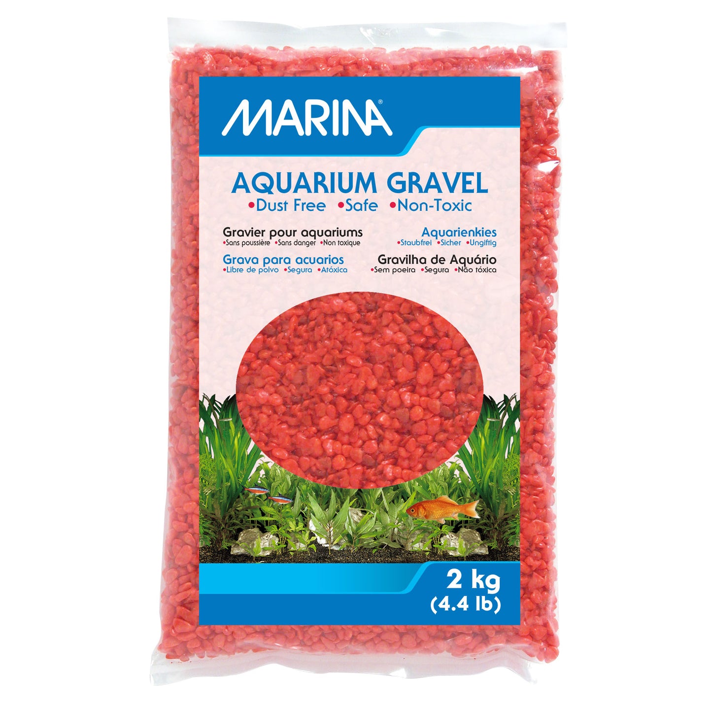 Marina Orange Decorative Aquarium Gravel