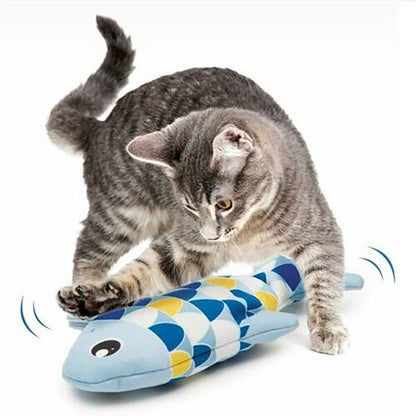 Catit Groovy Fish Cat Motion-activated dancing fish Toy in Blue