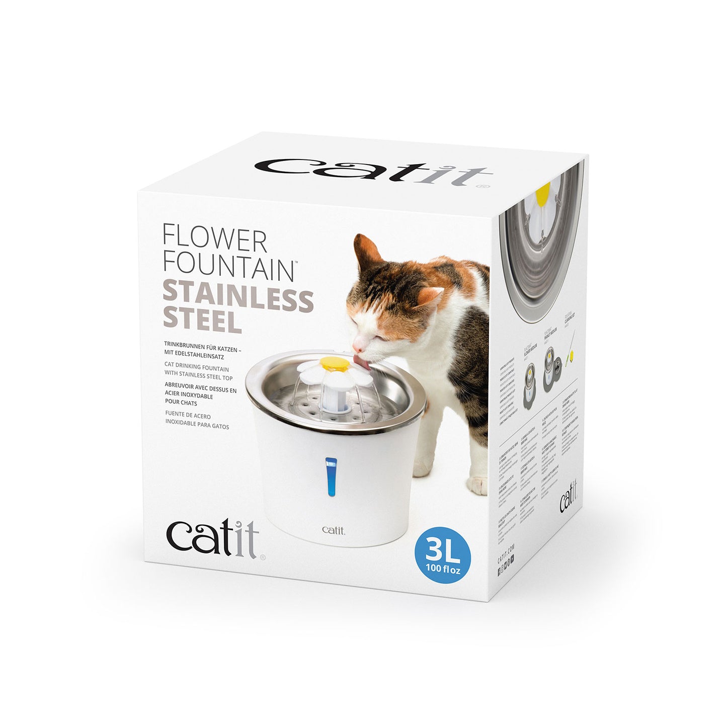 Catit 2.0 Flower Fountain Stainless Steel