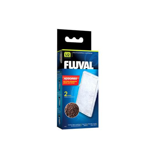 Fluval U2 Filter Media - Poly/Clearmax Cartridge, 2-pack