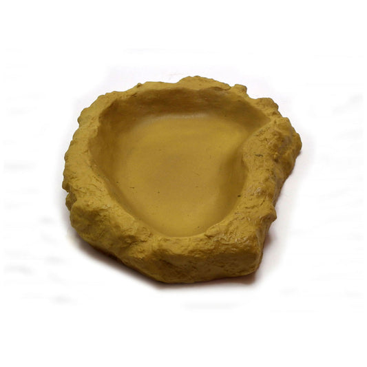 Water Dish Large Shallow Yellow Desert Colour