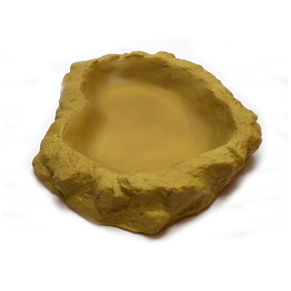 Water Dish Large Shallow Yellow Desert Colour