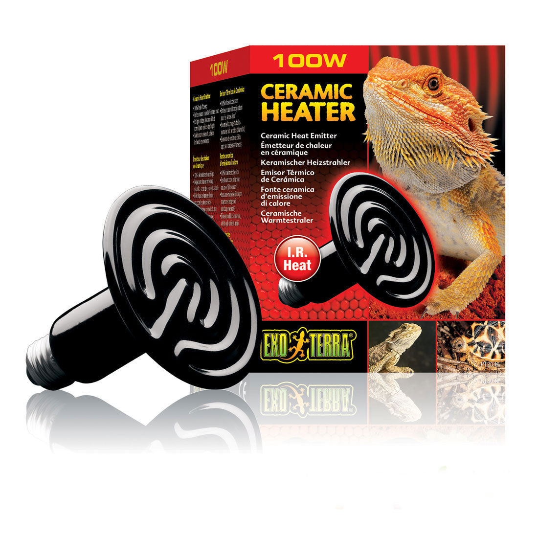 Exo Terra Ceramic Heater Heat 40/60/100/150/250W Screw Type