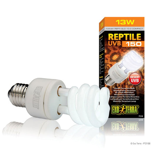 Exo Terra Reptile UVB 150 Desert Terrarium Bulb - 13W (was Repti Glo 10.0)