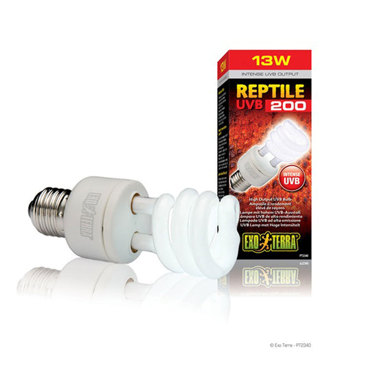 Exo Terra Reptile UVB200 High Output UVB Bulb - 13W