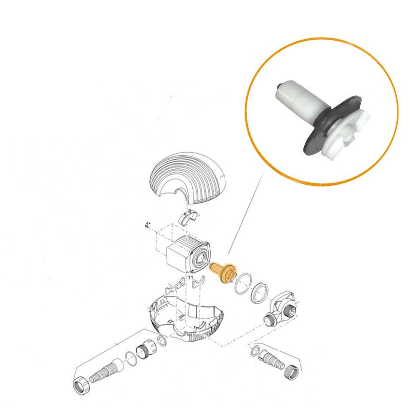 Oase Replacement Impeller for Aquamax Eco 8500