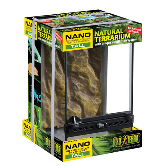 Exo Terra Nano Tall Terrarium - 20 x 20 x 30cm