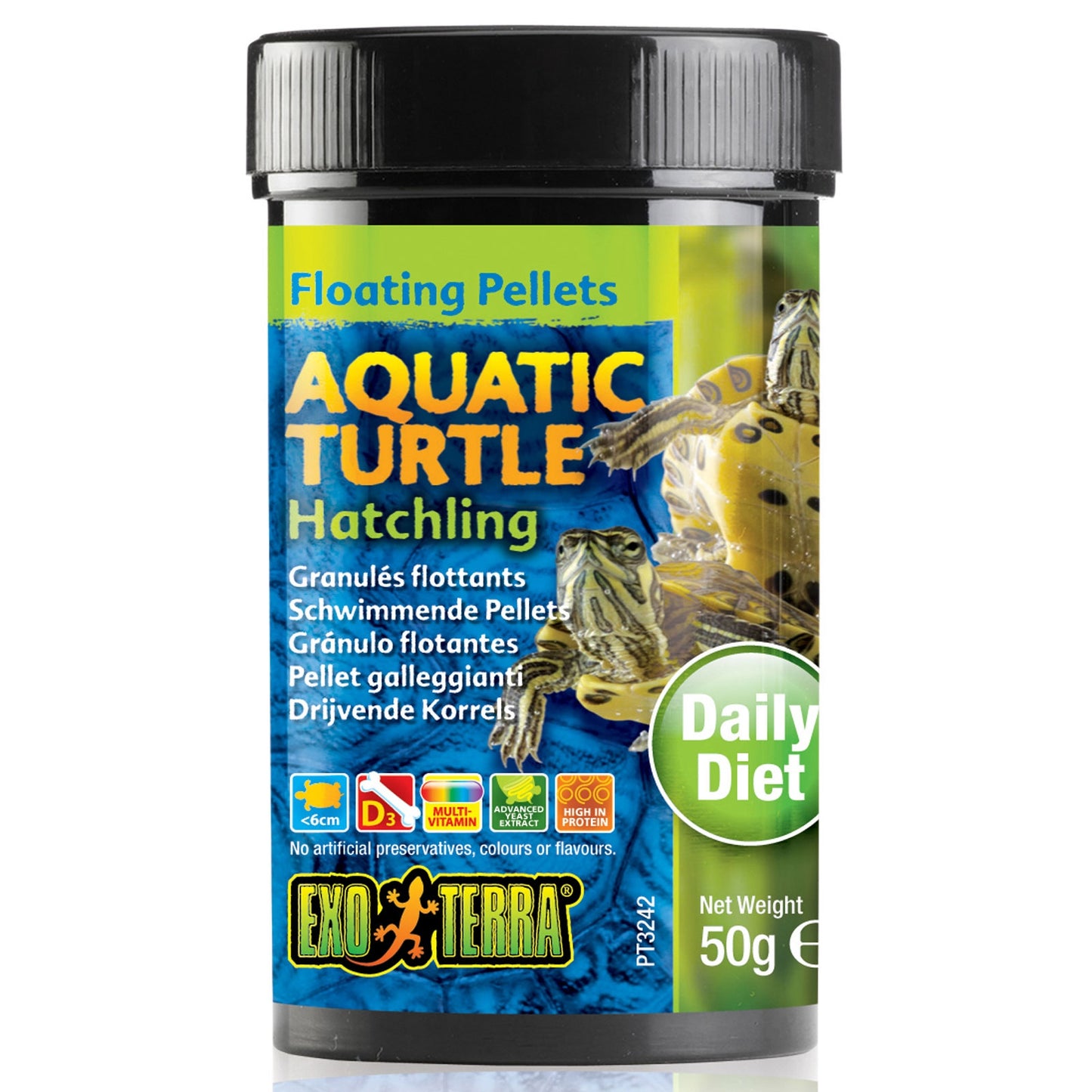 Exo Terra Aquatic Turtle Hatchling Floating Pellets 50g